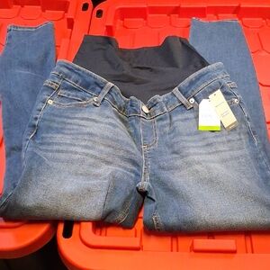 Maternity Size 8 To 10 Skinny Jeans Time and Tru Women'